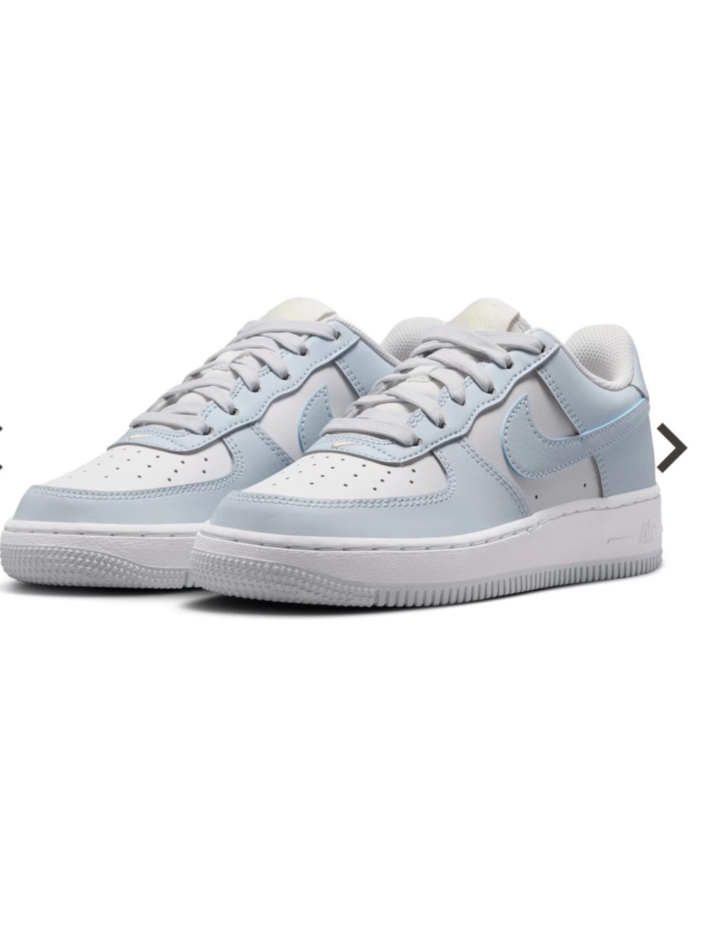 Nike Air Force 1 Low — White with Pale Blue